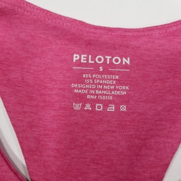 Peloton Strappy Heathered Bra Pink - Make Waves Sz Small - Picture 9 of 9
